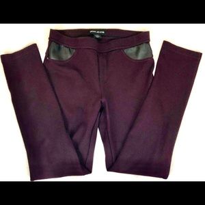 NWOT DKNY Jeans Burgundy stretch skinny pants.